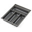 Textured Grey Cutlery Tray for 400mm Blum Tandembox Kitchen Drawer 422mm x 312mm Storage Basalt Compartment Non Slip Texture