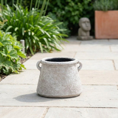 Textured Neutral Flower Planter