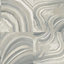 Textured Vinyl Modern Marble Effect Wallpaper Grey Silver Glitter Shimmer Crown