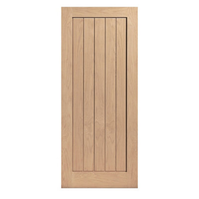 Thames II Oak Internal Fire Door - Unfinished
