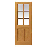 Thames Oak 6 Light Internal Door - Finished