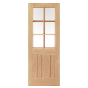 Thames Oak 6 Light Internal Door - Unfinished