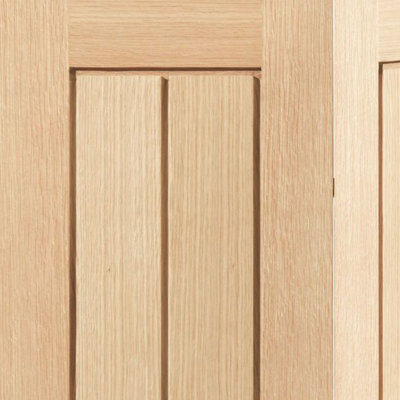 Thames Oak Bi-fold Door - Unfinished