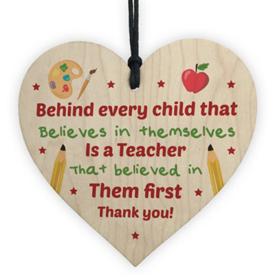 Thank You Teacher Gift Plaque Keepsake Leaving NURSERY School Gift ...