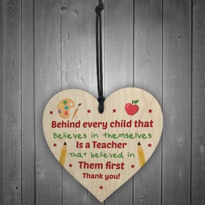 Thank You Teacher Gift Plaque Keepsake Leaving NURSERY School Gift ...