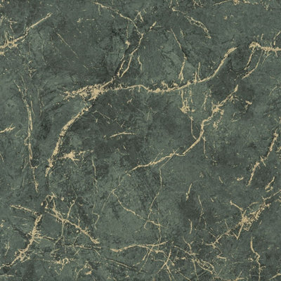 Thasoss Textured Vinyl Wallpaper Emerald Green Grandeco A78002