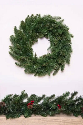 The 50cm Ultra Mixed Pine Wreath