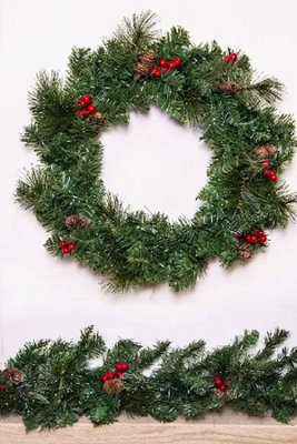 The 60cm Majestic Dew Pine Wreath