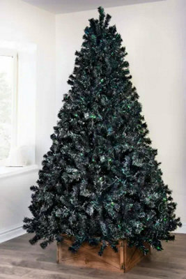 The 6ft Black Iridescence Pine Tree with hinged branches Price Comparisons | Compare The Build