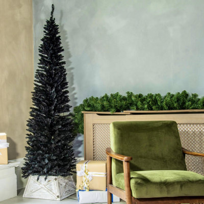 The 7ft Black Italian Pencilimo Tree with hinged branches