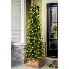 The 8ft Outdoor Pre-lit Ultra Slim Mixed Pine