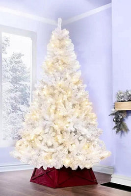 The 8ft Pre-lit Bianca Pine Tree with Warm White Lights