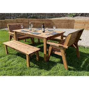 The Abergele Eight Seater Wooden Table Set