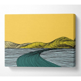 The Abstract Road Canvas Print Wall Art - Medium 20 x 32 Inches