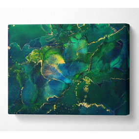 The Algae Coloured Waters Canvas Print Wall Art - Medium 20 x 32 Inches