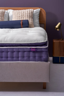 The Amethyst Luxury Wool Pocket Spring, Double Bed Mattress, Handmade Natural Pressure Relieving, Weight Distributing Pillowtop