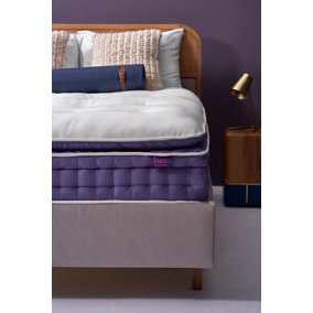 The Amethyst Luxury Wool Pocket Spring, Single Bed Mattress, Handmade Natural Pressure Relieving, Weight Distributing Pillowtop
