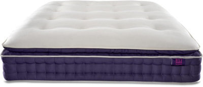 The Amethyst Luxury Wool Pocket Spring, Small Double Mattress, Handmade Natural Pressure Relieving, Weight Distributing Pillowtop