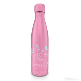 The Aristocats Hearts & Flowers Marie Metal Water Bottle Pink (One Size)