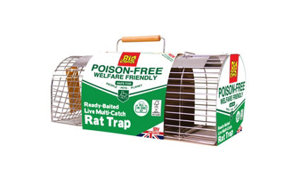 The Big Cheese, Poison-Free, Ready-Baited, Multi-Catch Rat Cage Trap