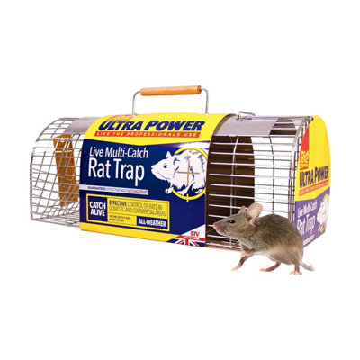 The Big Cheese Ultra Power Multi Catch Rat Trap Humane Live Cage Reusable