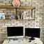 The Brick Tile Company Brick Slip Sample Panel - Cream - Blend 10