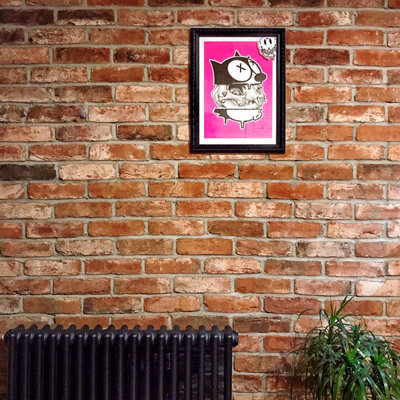 The Brick Tile Company Brick Slip Sample Panel - Red - Blend 4 - 10