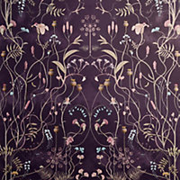 The Chateau By Angel Strawbridge - Wild Flower Garden Nightshadow Wallpaper