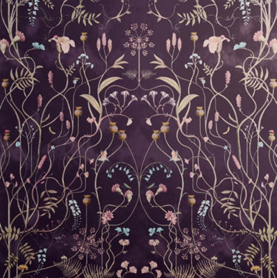 The Chateau By Angel Strawbridge - Wild Flower Garden Nightshadow Wallpaper