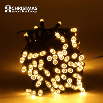 The Christmas 100 Warm White LED Chaser Christmas Lights DIY