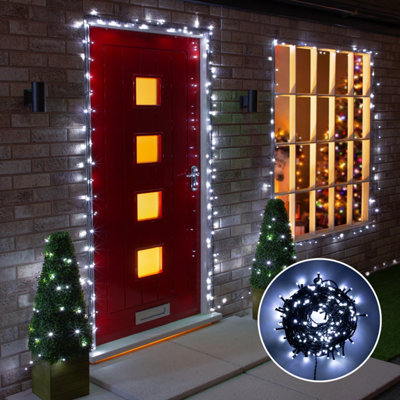 The Christmas Workshop 200 Bright White Timer Lights