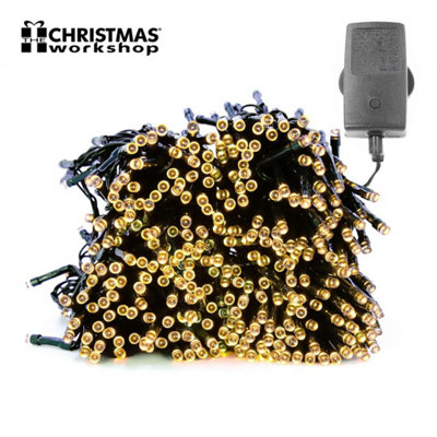 The Christmas 200 Warm White LED Chaser Christmas Lights DIY at B&Q