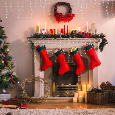 The Christmas Workshop 240 Warm White Icicle Christmas Lights For Indoor Or Outdoor Use