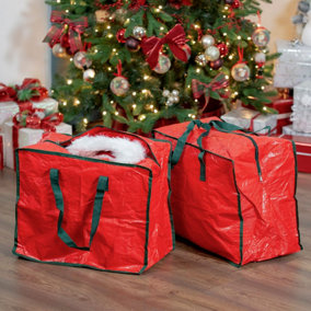 The Christmas Workshop 2pcs Decoration Storage Bag