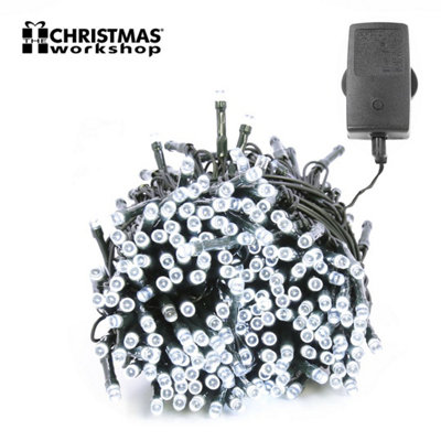 The Christmas 300 Bright White LED Chaser Christmas Lights at B&Q