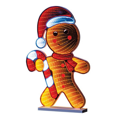 The Christmas Workshop 40cm Gingerbread Man Infinity Light
