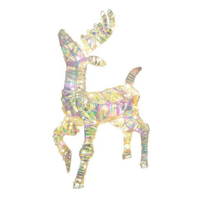 The Christmas Workshop 50cm Iridescent Light-Up Reindeer