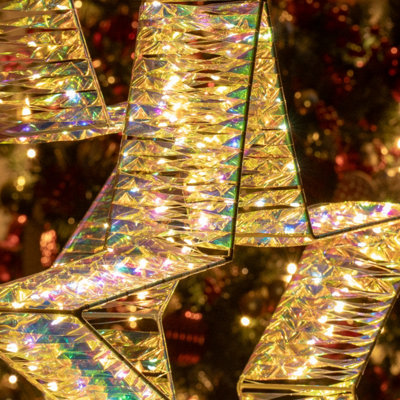The Christmas Workshop 50cm Metal Frame Star Light