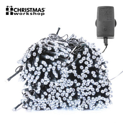 The Christmas 600 Bright White LED Chaser Christmas Lights DIY at B&Q