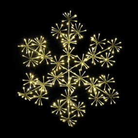The Christmas Workshop 60cm White Light-Up Snowflake