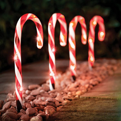 The Christmas Workshop 70359 Red & White Outdoor Christmas Candy Cane  Decorations | Diy At B&Q