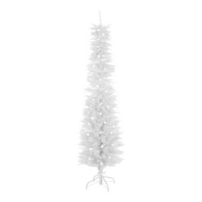 The Christmas Workshop 70710 6ft Pre-Lit White Slimline Artificial Christmas Tree