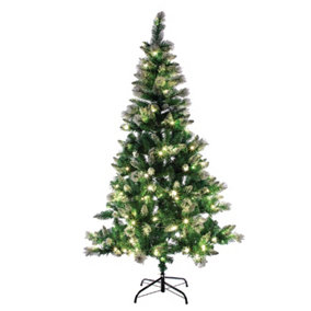 The Christmas Workshop 70809 6ft Pre-Lit Snow Tipped Artificial Christmas Tree