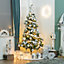 The Christmas Workshop 70809 6ft Pre-Lit Snow Tipped Artificial Christmas Tree