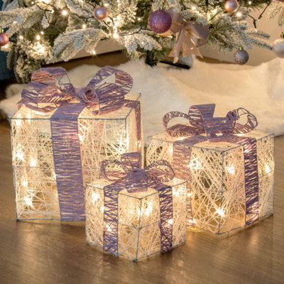 Light up on sale present boxes