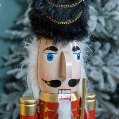 The Christmas Workshop 71059 106cm Tall Wooden Nutcracker Soldier