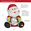 The Christmas Workshop 71249 Santa with Musical Snowball Animated Singing Musical Toy