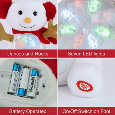 The Christmas Workshop 71259 Snowman with Musical Snowball Animated Singing Musical Toy