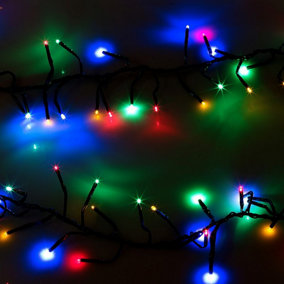 The Christmas Workshop 720 Multi-Coloured Chaser Cluster Lights