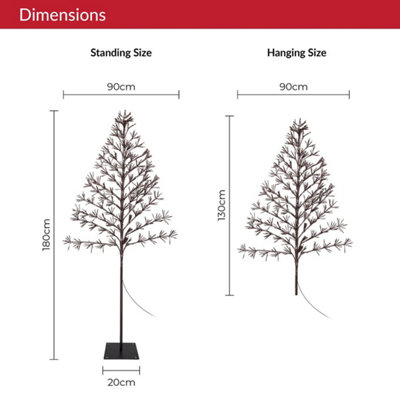 The Christmas Workshop 72999 1.8-Metre Light-Up Starburst Christmas Tree